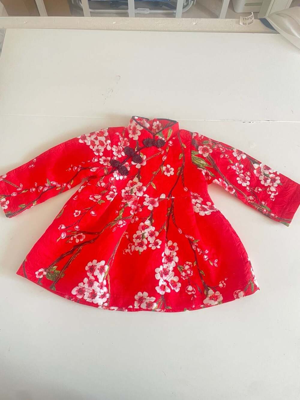 XTT Kids Girls Chinese Lunar New Year Traditional Red Cheongsam Qipao Dress with
